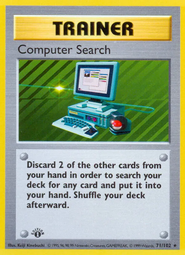 Computer Search Trainer card from Pokémon